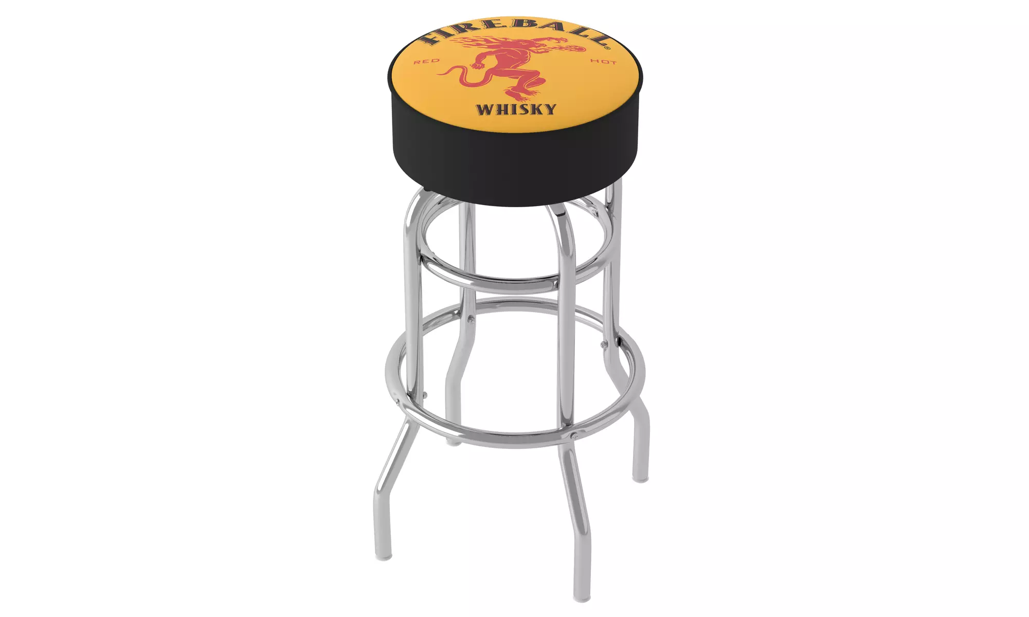 Fireball Swivel Bar Stool with Foam Padded Seat - Primary Image