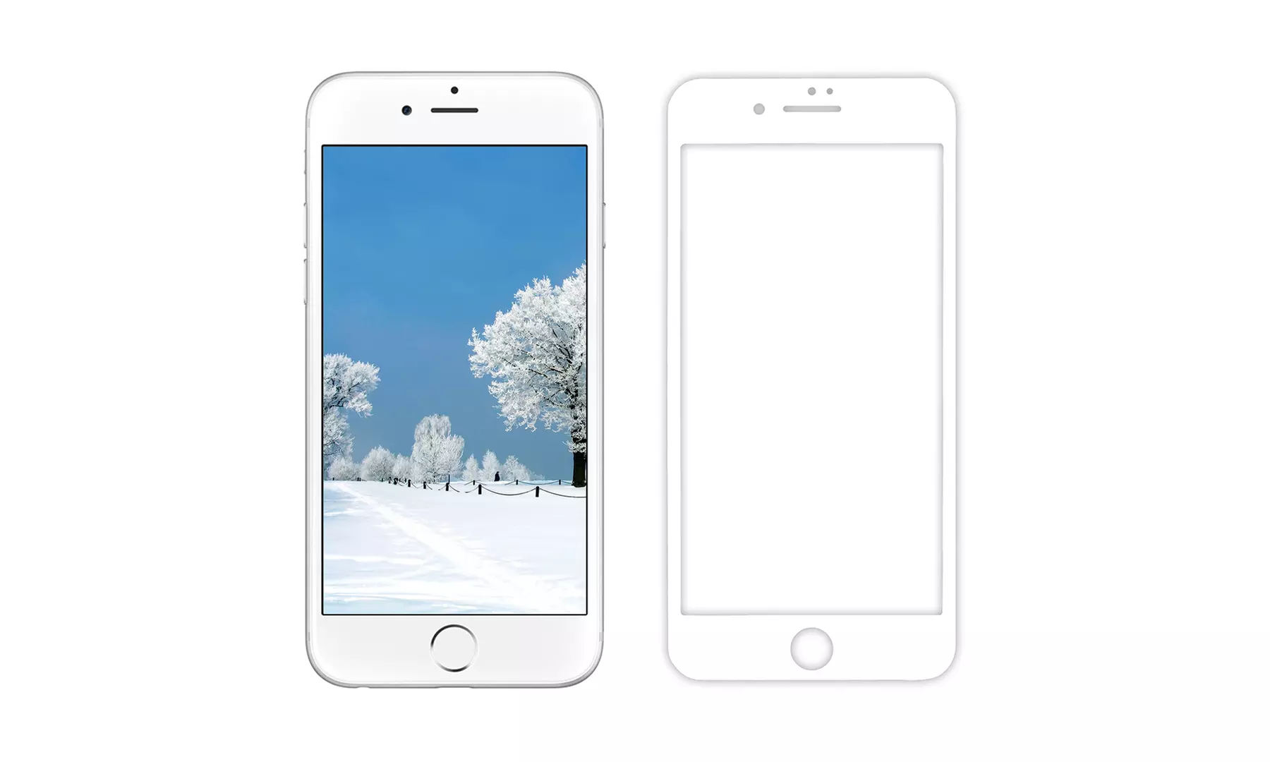 3D Curved Tempered Glass Full Screen Protector- Apple iPhone 6/6 Plus/6s/7/7Plus - Primary Image
