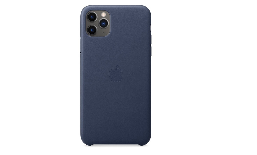 iphone 11 pro leather case midnight blue