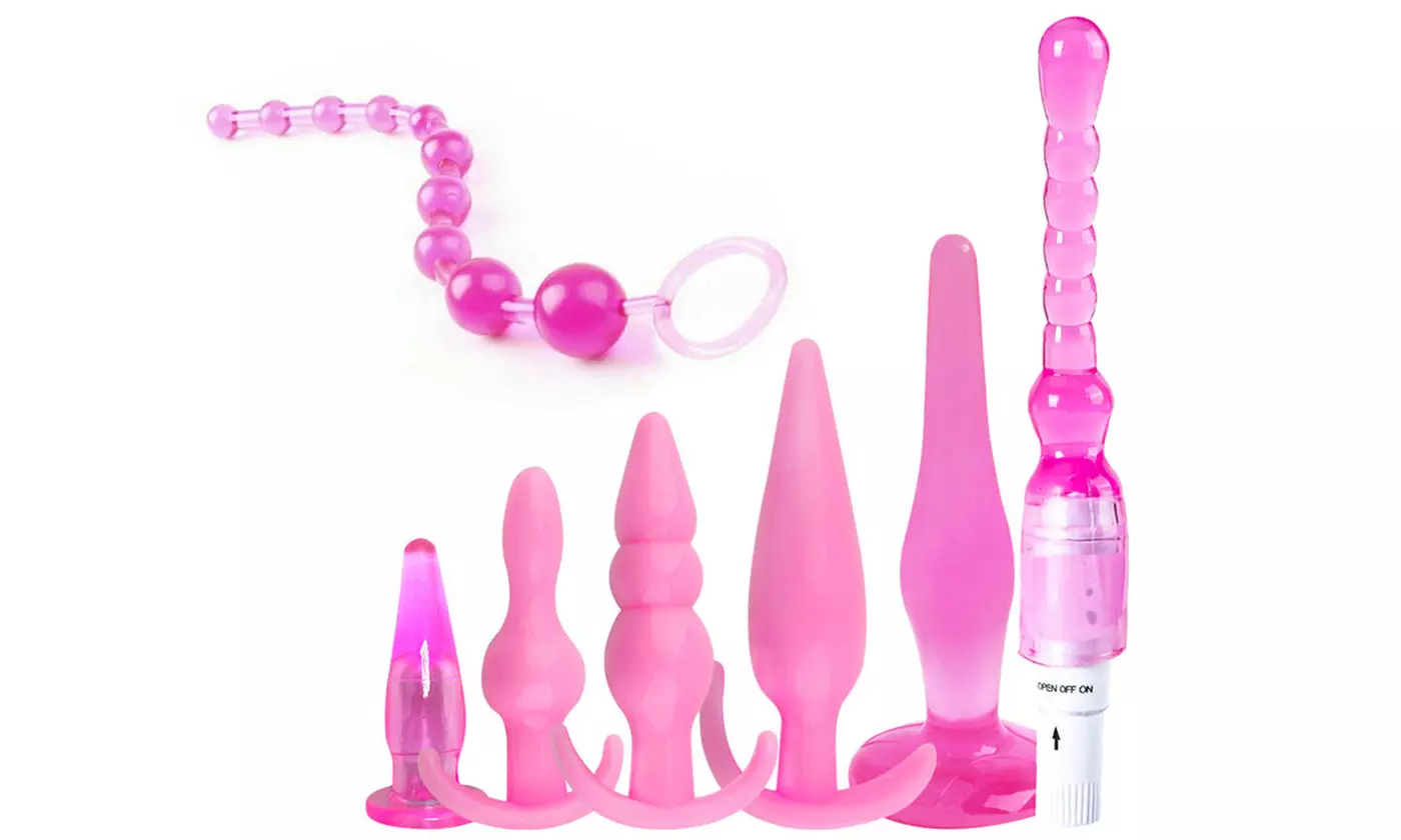 7pcs Adult Toy Anal Plug Trainer Kit Sexual Vibrator Plugs