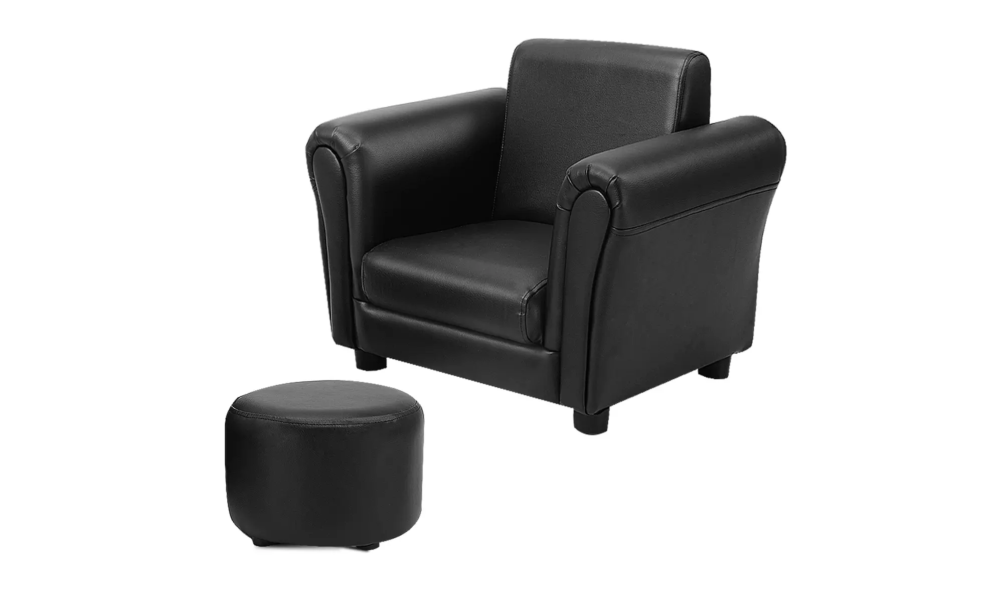 Costway Black Kids Sofa Armrest Chair Couch  Children Toddler Gift  - Primary Image