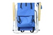 New Backpack Beach Chair Folding Portable Chair Blue Solid Construction Camping - Second Medium