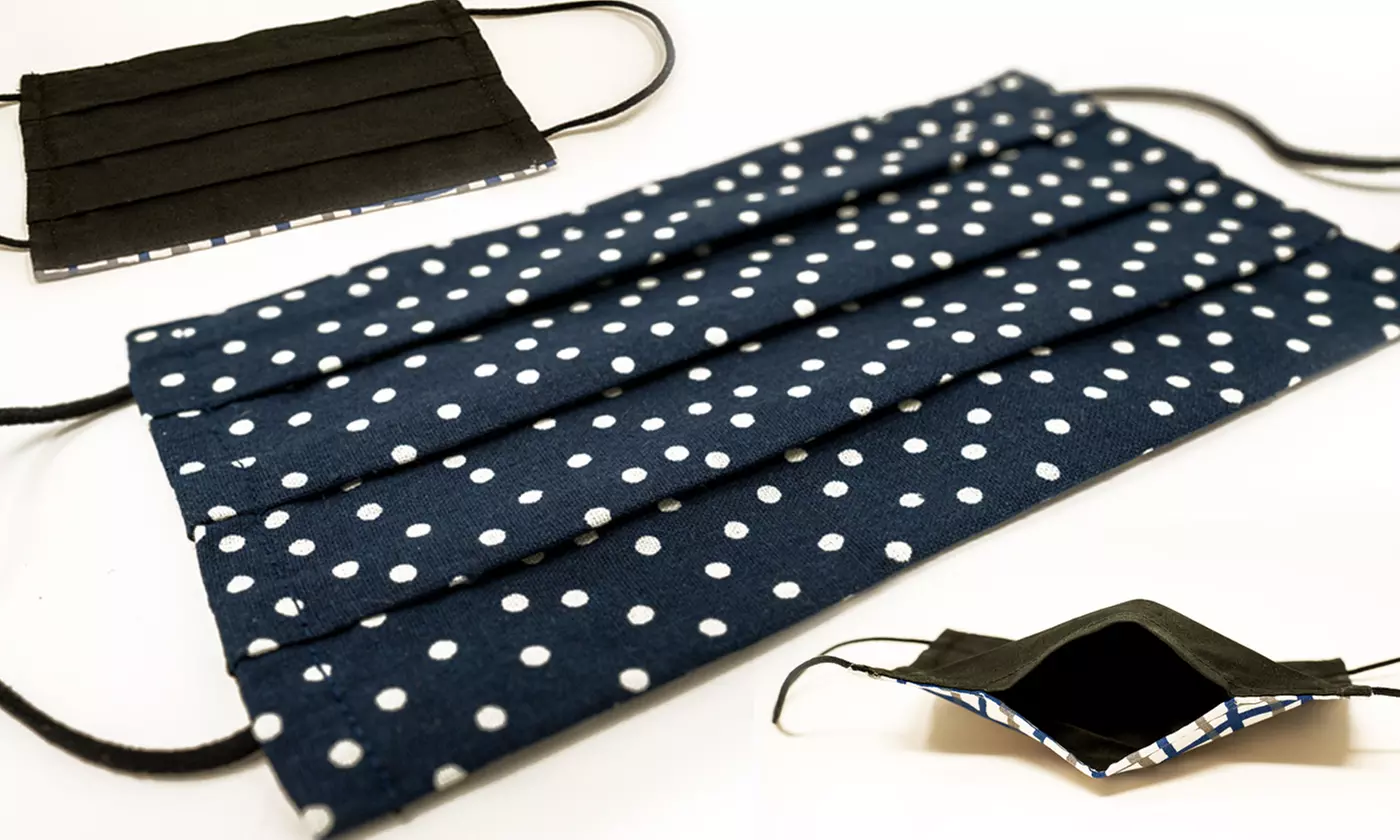 100% Cotton Non-Medical Face Mask with Nose Clip and Filter Pocket (3-Pack) - Second Medium