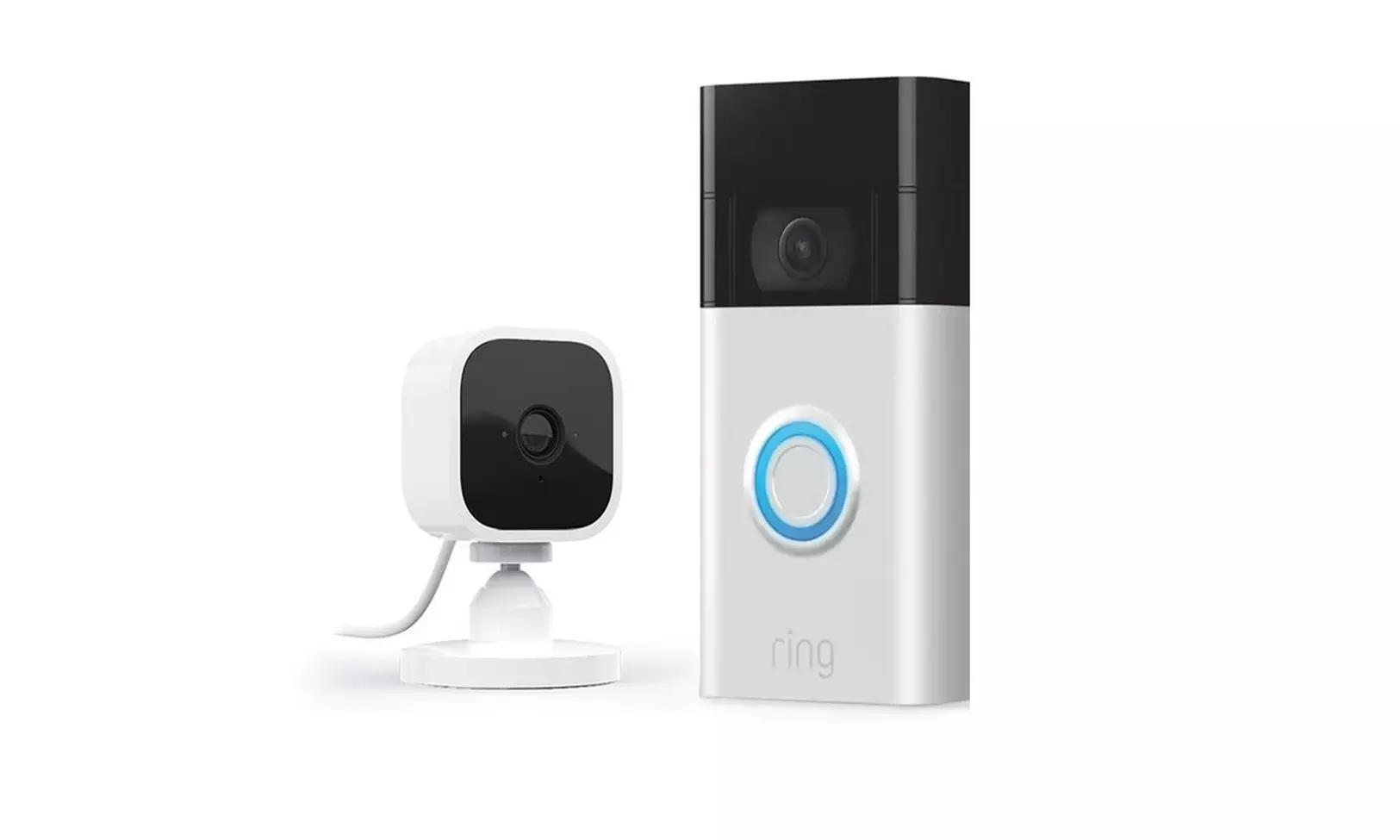 Indoor Blink Wi-Fi Mini Security Camera with Ring Video Doorbell (2nd Gen) - Second Medium