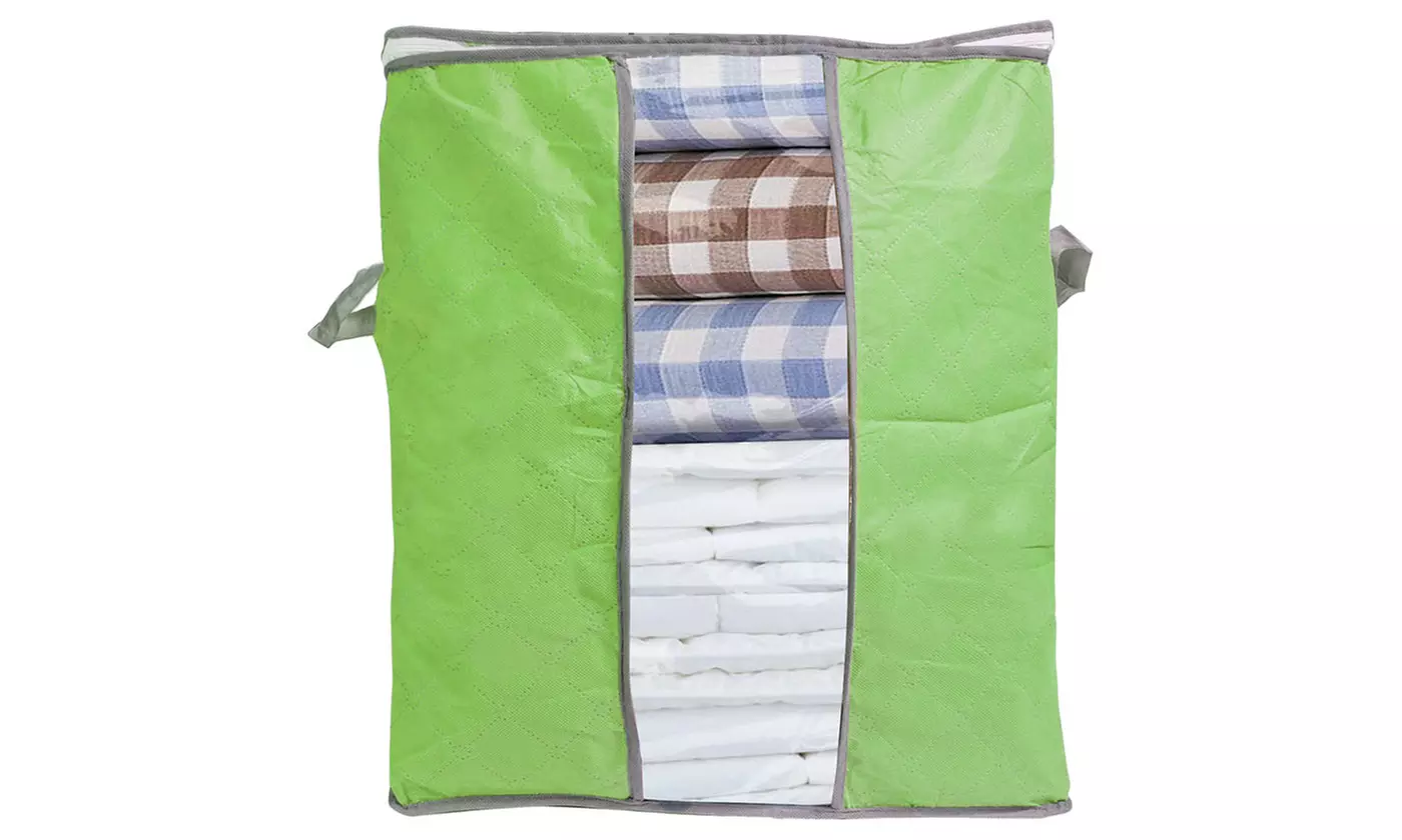 Foldable Storage Bag Clothes Blanket Quilt Closet Sweater Organizer Boxes Bags