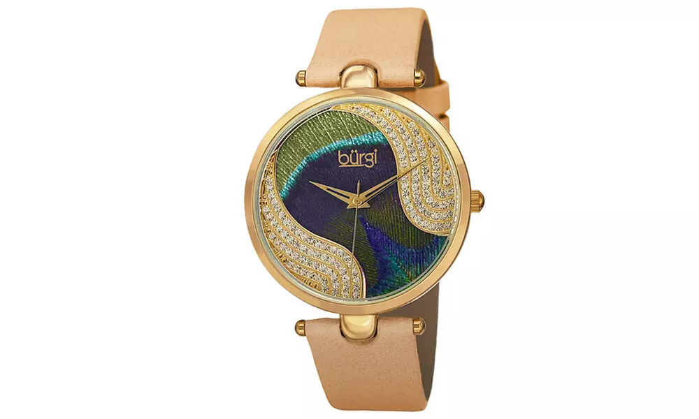 Woman's Burgi Genuine Diamond Watch Collection