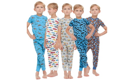 BenBen Kids Babies Toddler Boy Pajamas Pjs Super Soft Sleepwear - 2 Pack 2T Clear