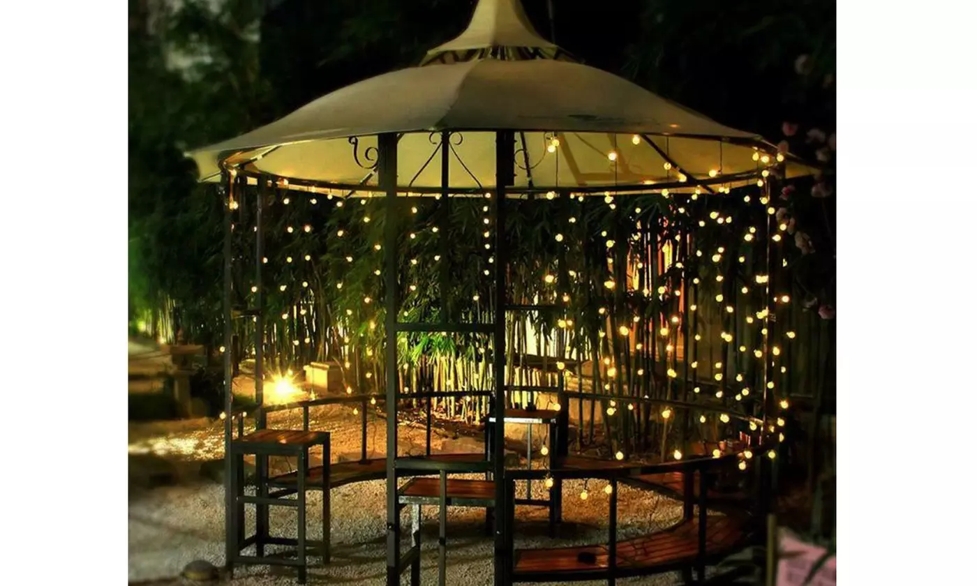 LED Solar String Ball Lights Outdoor Waterproof Garden Yard Decor