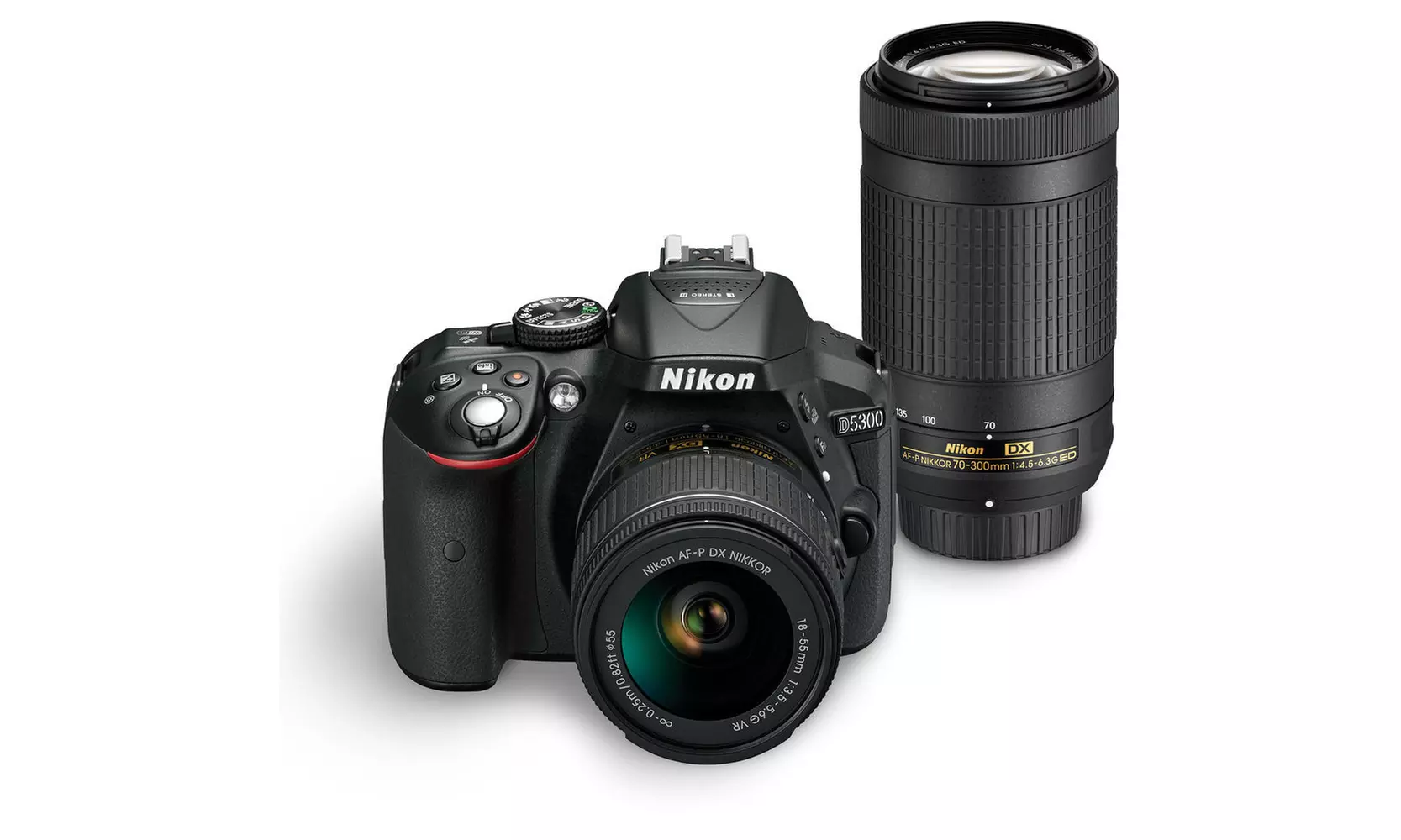 Nikon D5300 DSLR Camera with 18-55mm and 70-300mm Lenses Kit - Primary Image