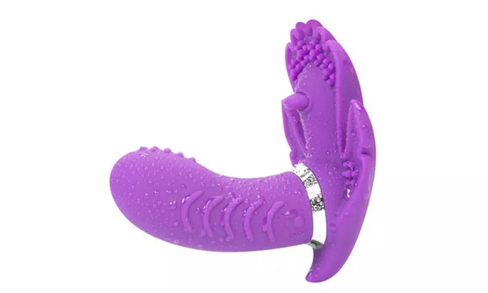 Rechargeable Wireless Remote Control Butterfly Vibrating Dildo adult toy - Primary Image