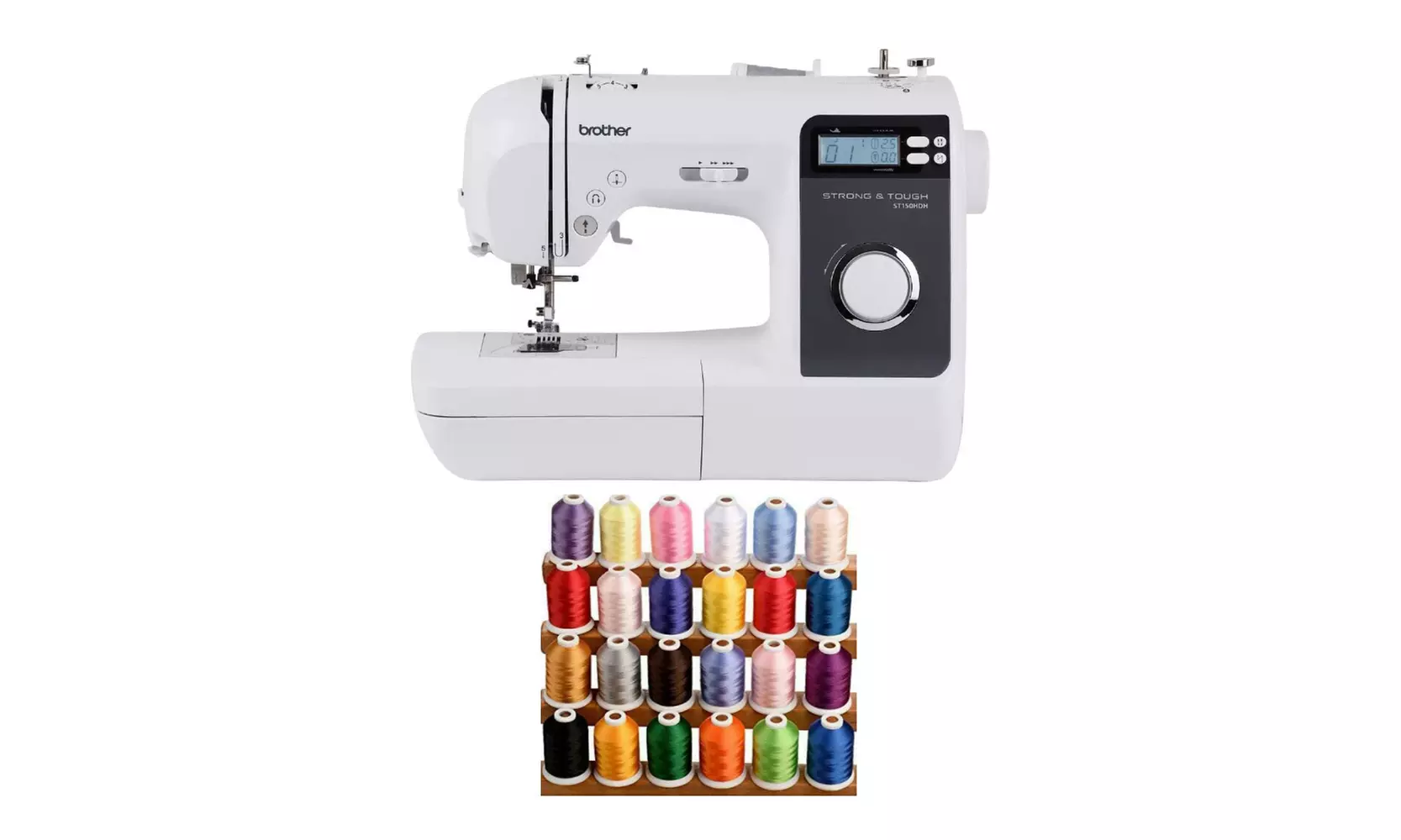 Brother ST150HDH Sewing Machine with Machine Thread (1100 Yards, 24 Colors) - Primary Image