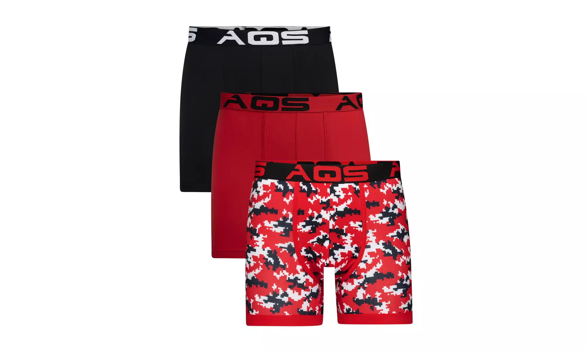 3 Pack AQS Men's Classic Fit Boxer Briefs (S-3XL)