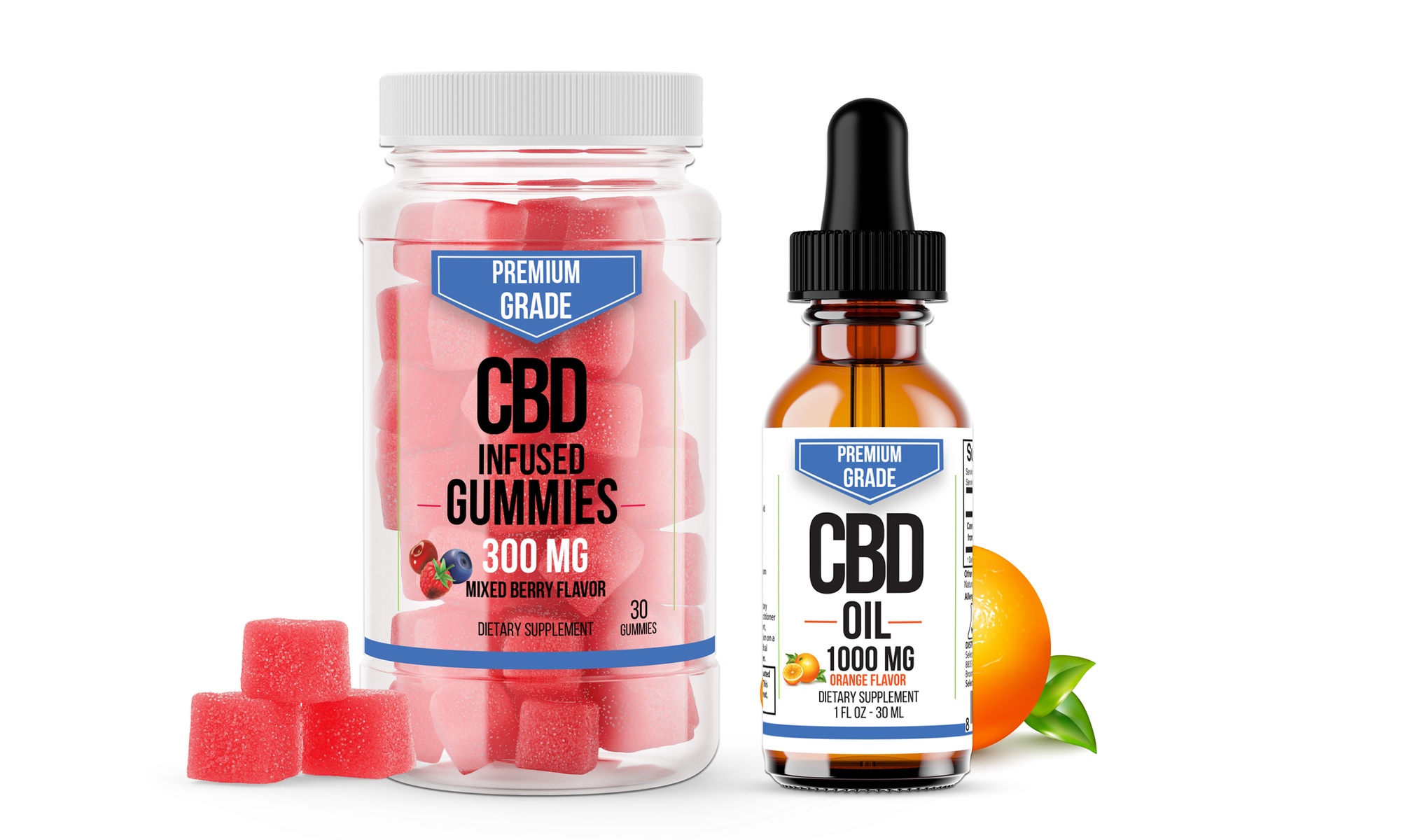 Premium Infused CBD Gummy & CBD Oil from Select Organics (Combo)