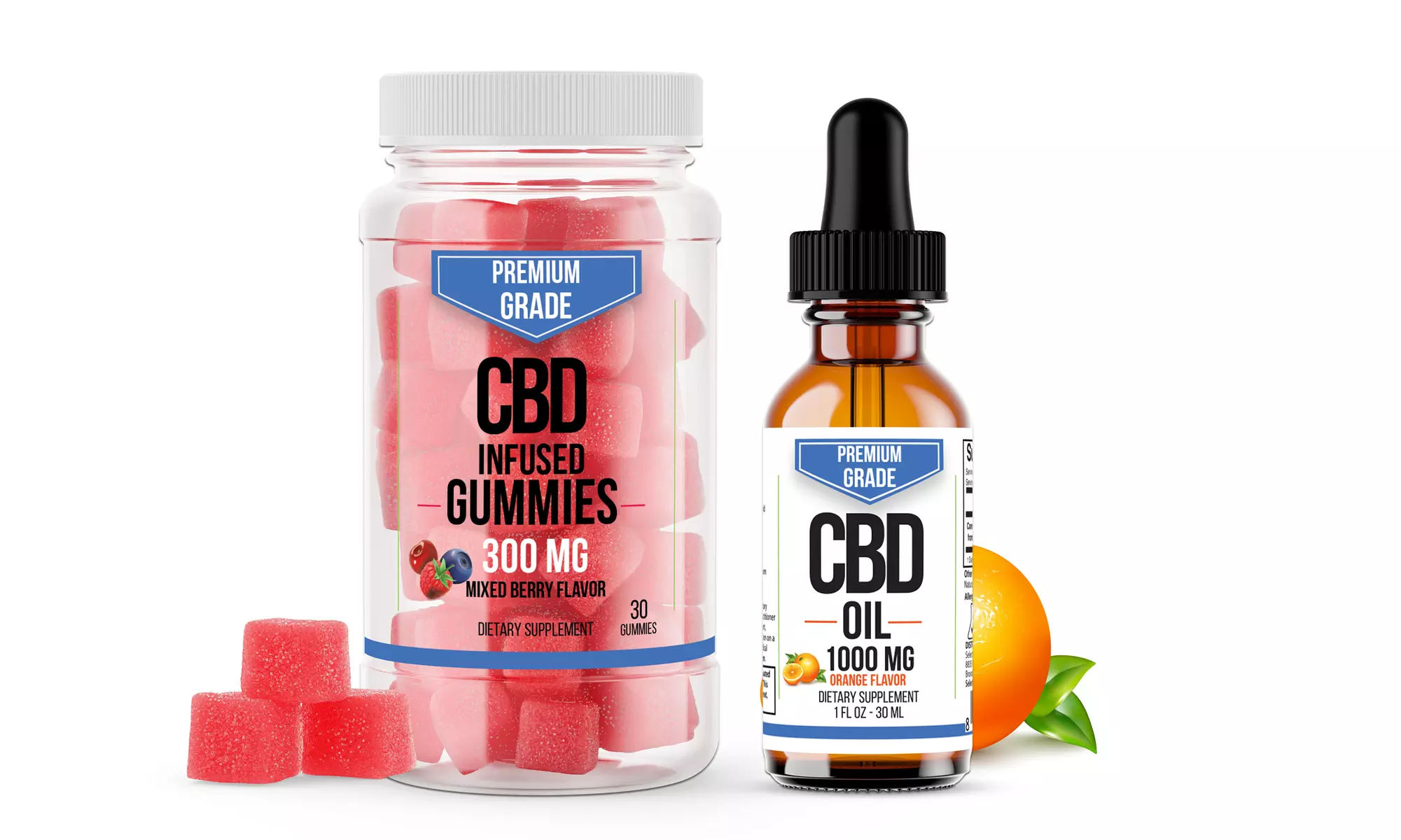 Premium Infused CBD Gummy & CBD Oil from Select Organics (Combo)