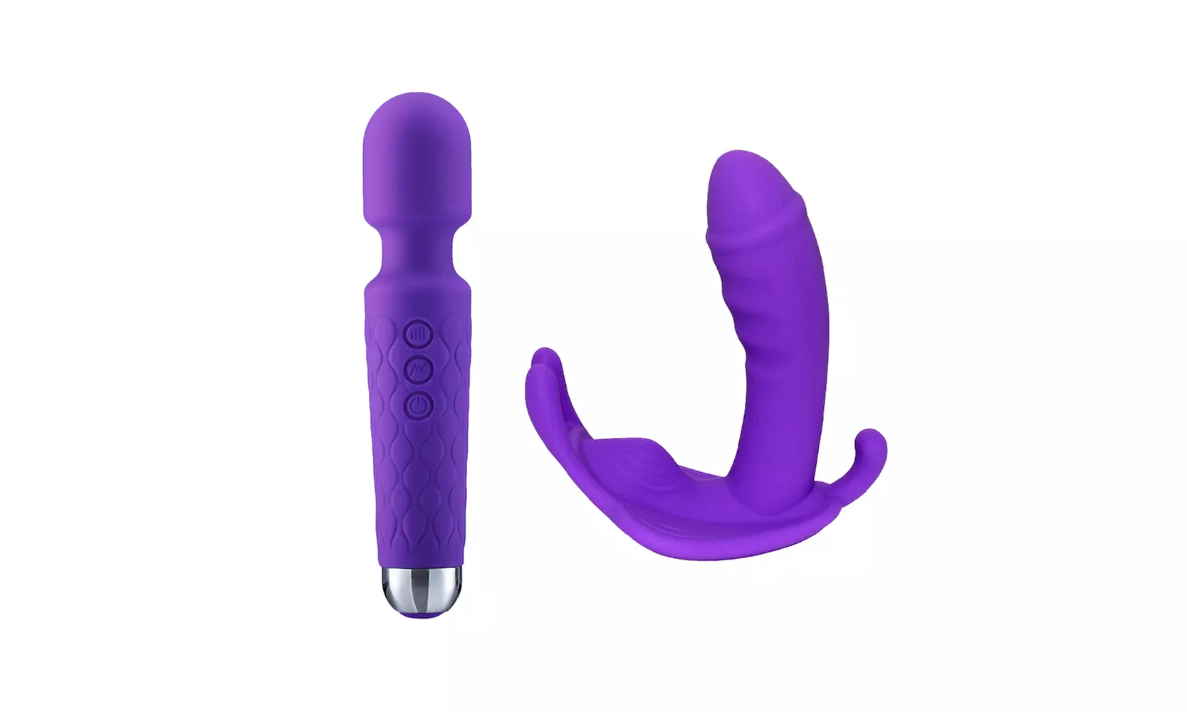 Wireless Waterproof Panty Vibrator Plus Wand Massager