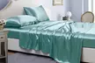 Bibb Home Silky Satin 4 Piece Sheet Set - Second Medium