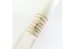 14K Gold Plated Stainless Steel Dainty Birthstone Stacking Ring, 2mm Stone - Second Medium