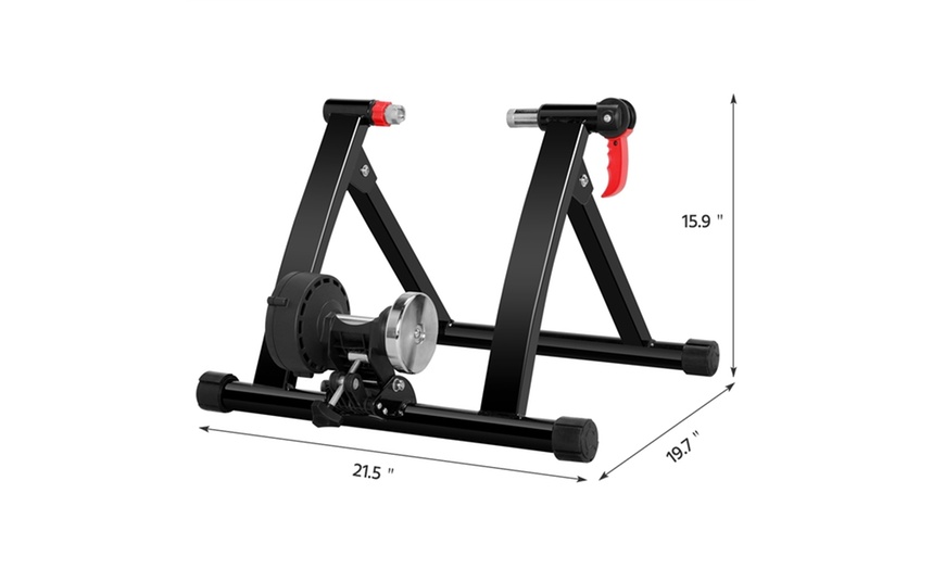 Magnetic Bike Trainer Stand Portable Bicycle Exercise Training Foldable ...