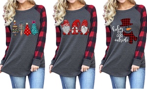 Women's Funny Christmas Tops (S-3XL)