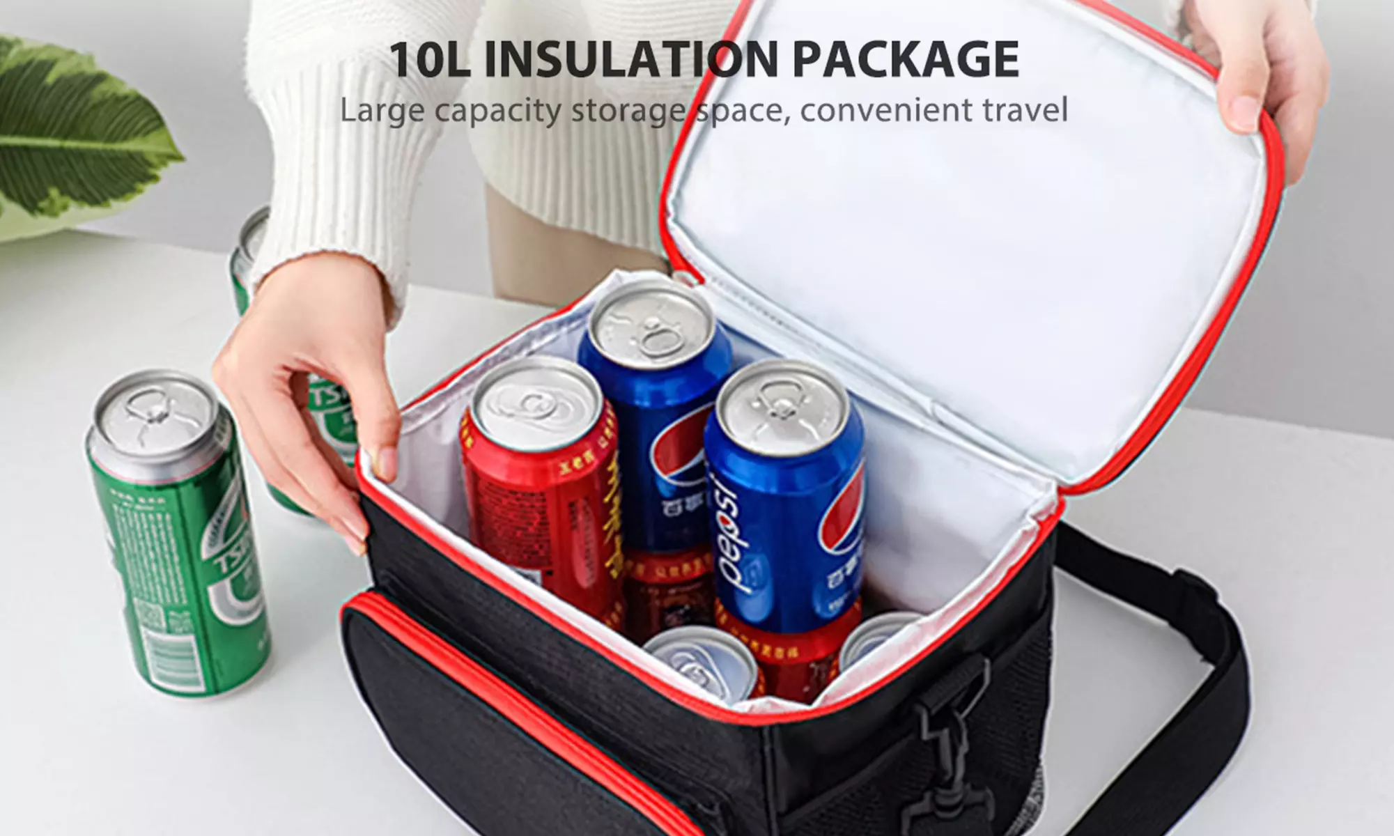 Portable Lunch Box Insulated Lunch Bag Durable Reusable Lunch Cooler Tote
