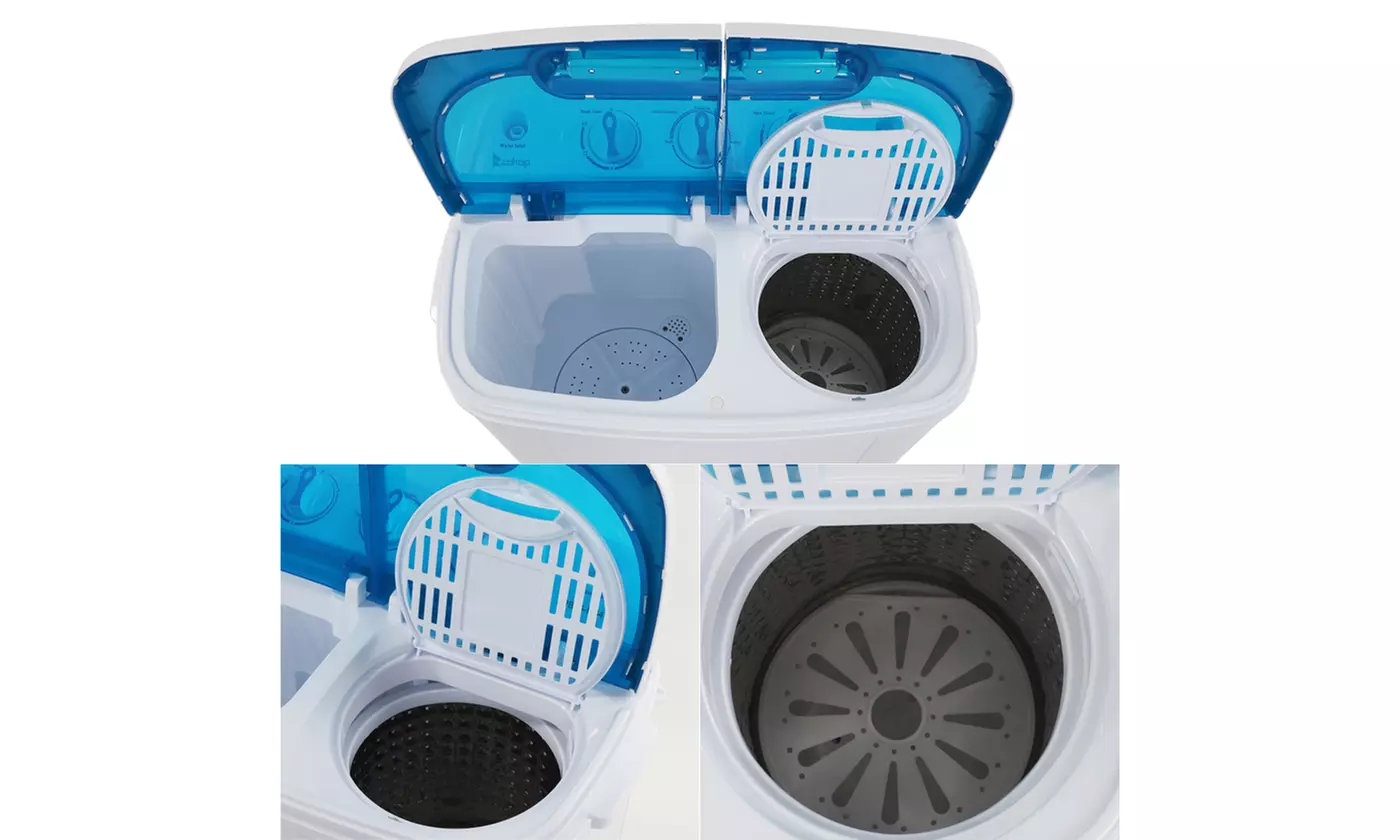 ZOKOP Portable Compact Twin Tub Washing Machine with Spin Cycle Dryer - Second Medium
