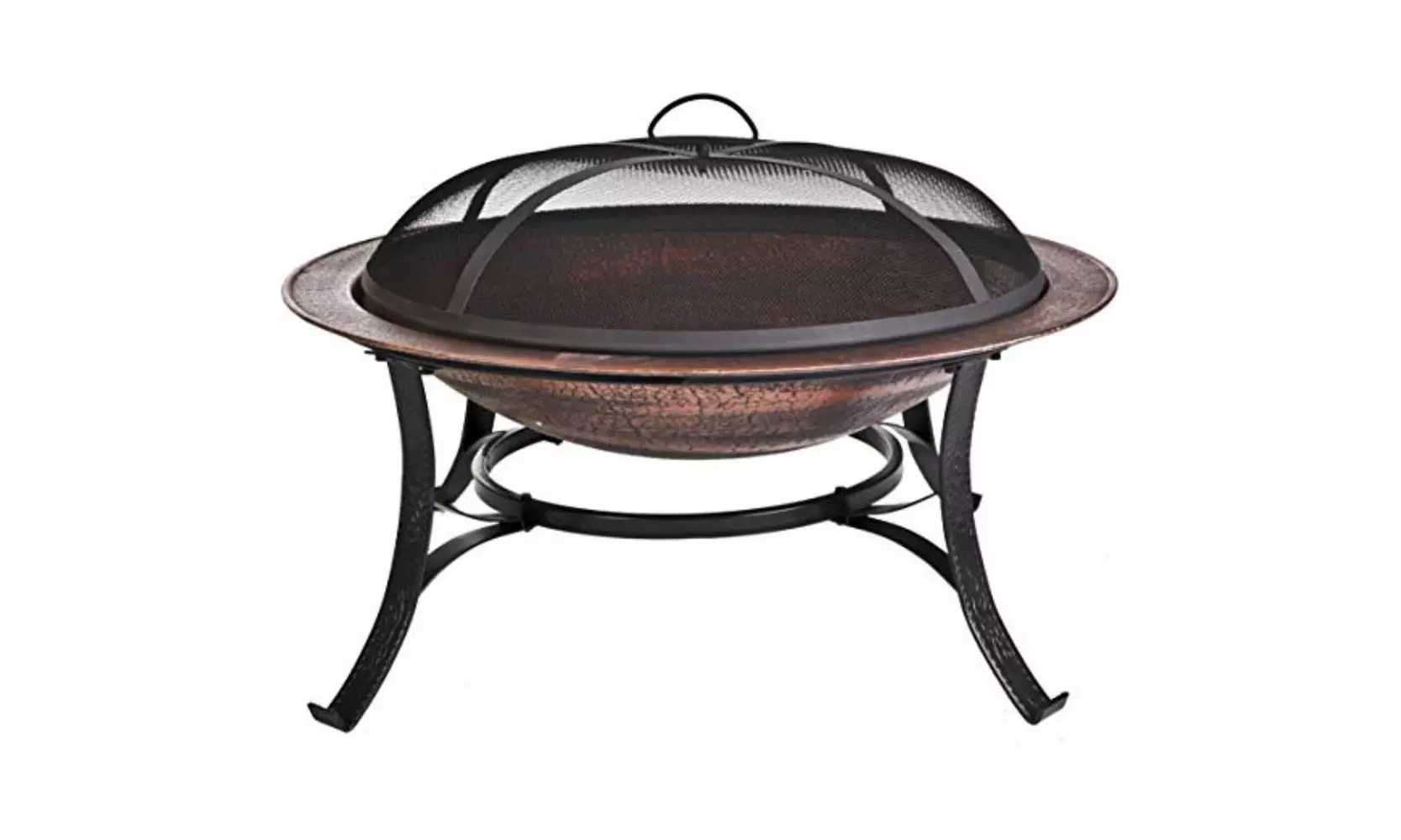 Woodstream Coropration FB6132 Round Cast Iron Copper Finish Fire Bowl - Primary Image