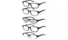 Eyekepper Reading Glasses Spring Hinge 5 pack Includes Sunglasses Women Men