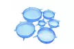 6PCS Stretch Reusable Silicone Bowl Wraps Food Saver Cover Seal Insta Lids - Second Medium