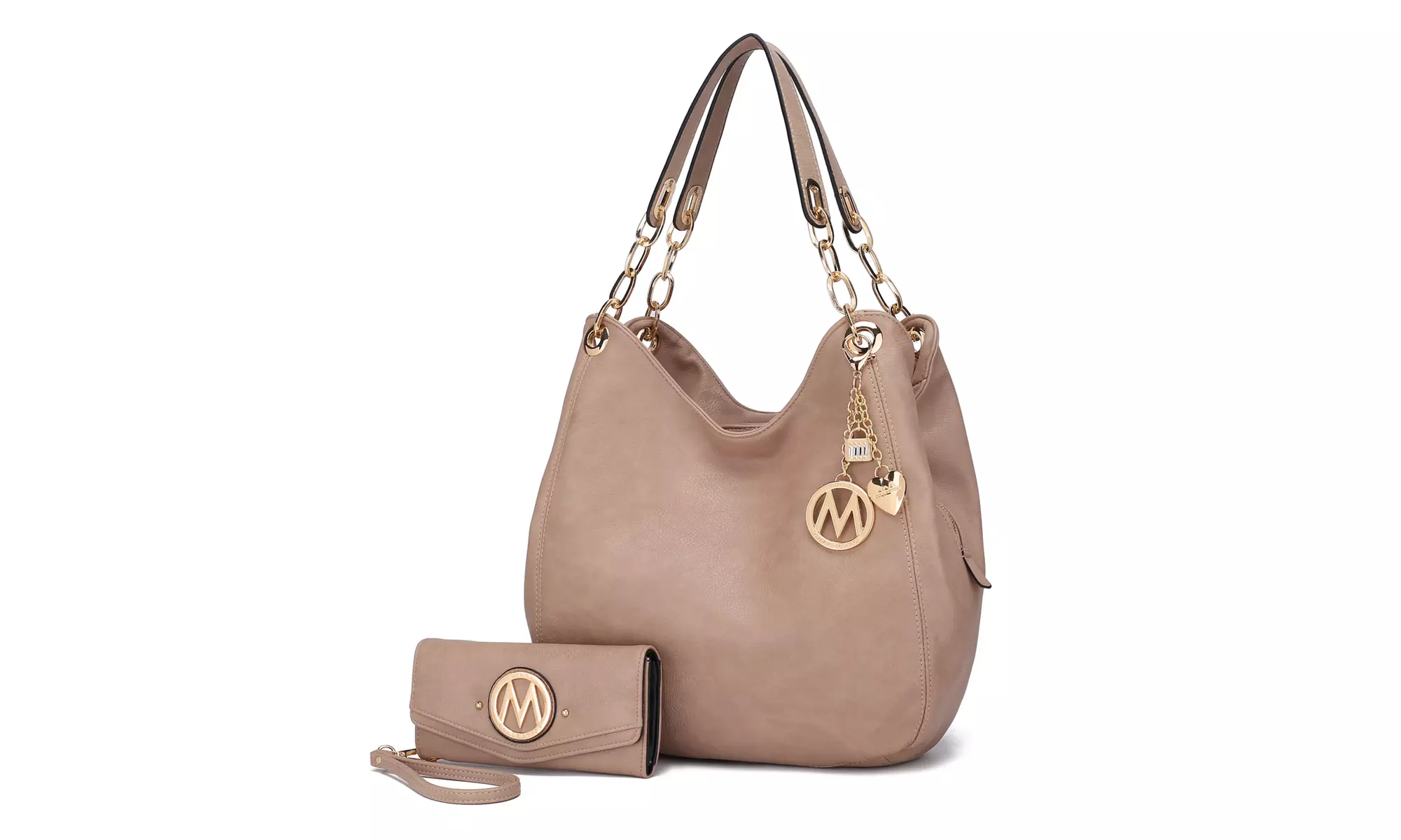 MKF Collection Ashley Hobo Bag & Wallet Set for women Vegan Leather by Mia K