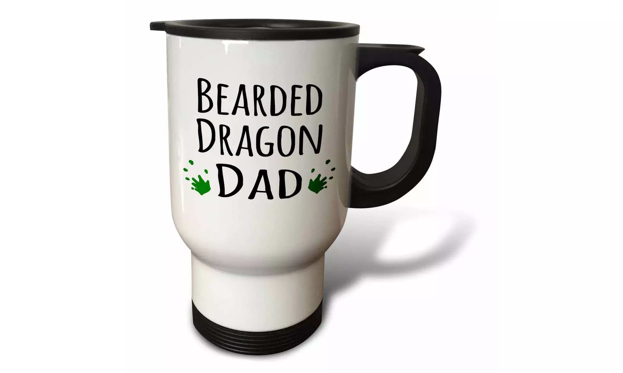 Travel Mug Bearded Dragon Dad - for lizard and reptile enthusiasts and pet own - Primary Image