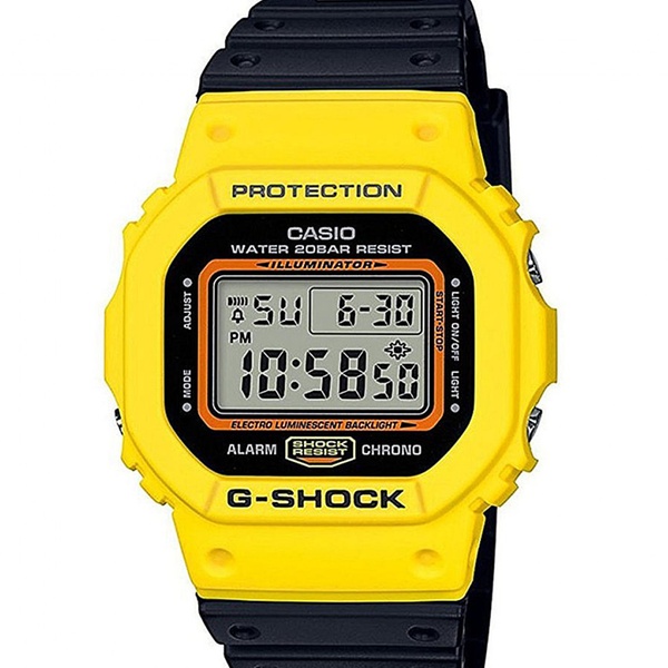 g shock watches yellow and black