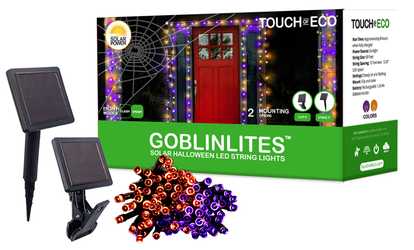 Goblinlites Solar Halloween LED String Lights (1-, 2-, or 4-Pack)