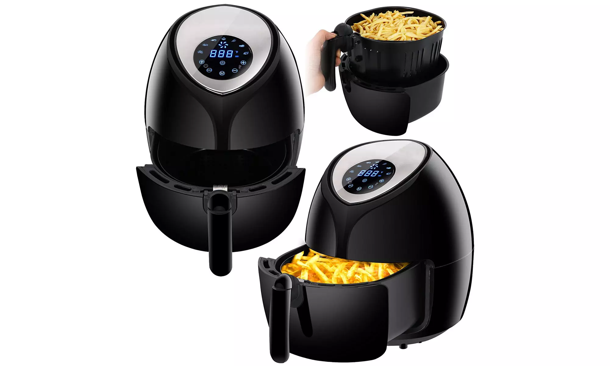 Kinger Home Air Fryer XL 5.8 QT 8-in-1 Touch Screen  - Primary Image