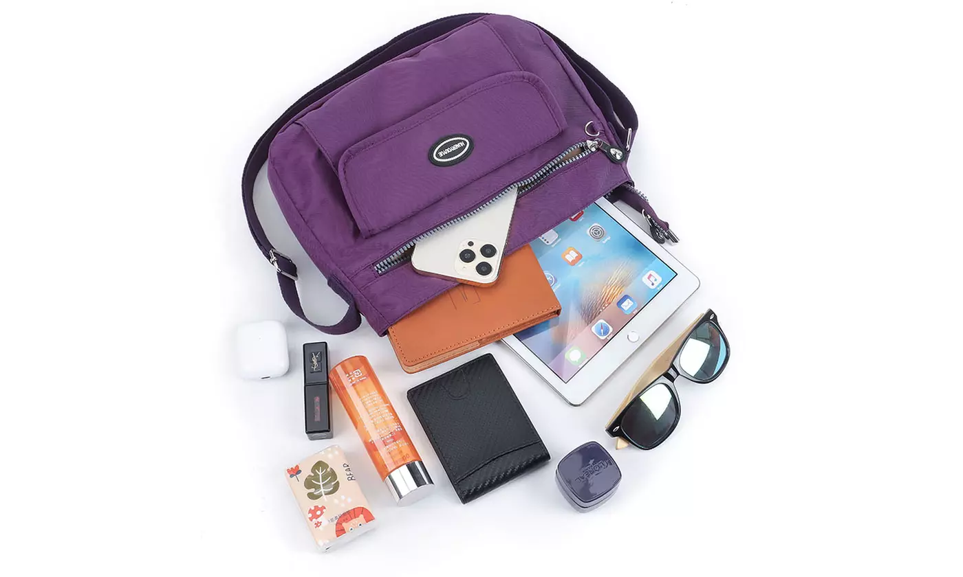 ItBelongs2U Women Nylon Waterproof Shoulder Messenger Lightweight Crossbody Bag
