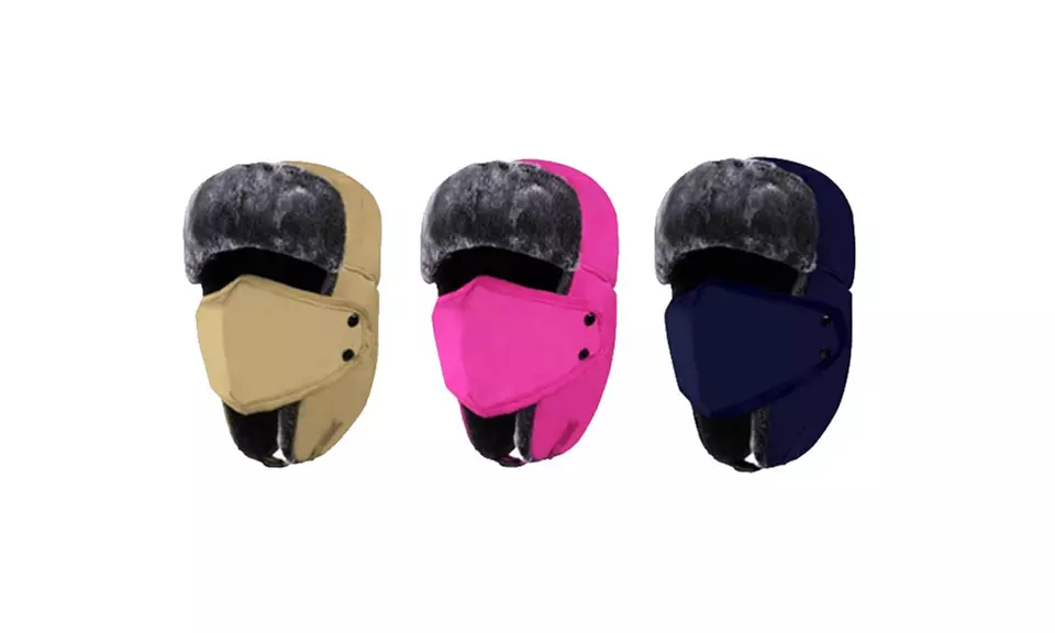 Unisex Cold Weather Full Face Winter Trooper Hat - Primary Image
