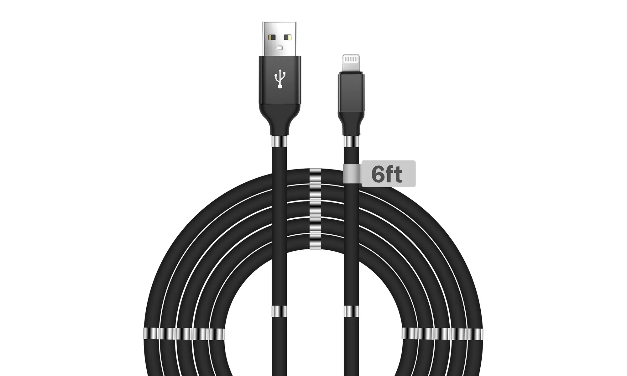 Aduro Fidget Cable Magnetic Self Winding MFI Lightning USB Cables