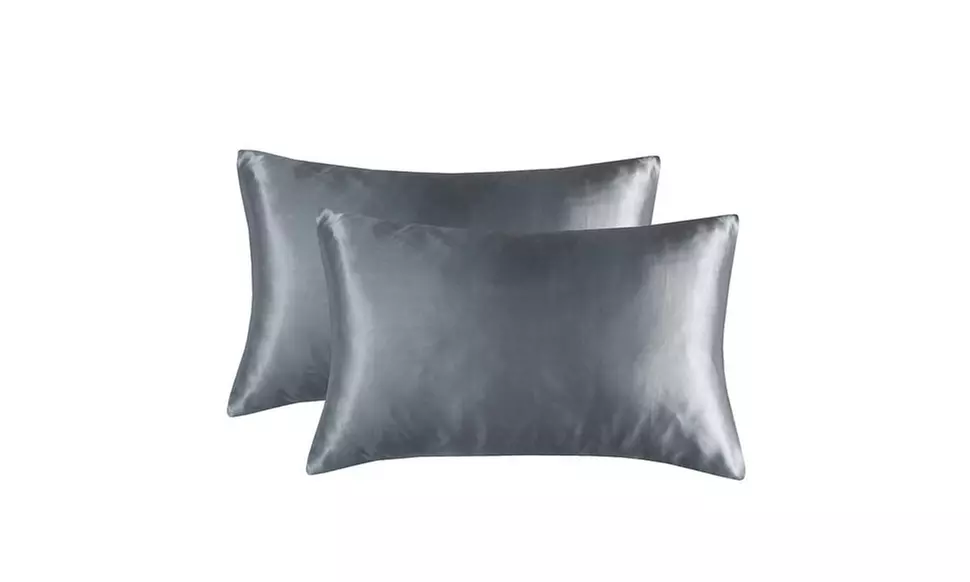 2-Pack Luxury Satin Pillowcases Pillow Cover For Anti-Acne Facial Hair Care