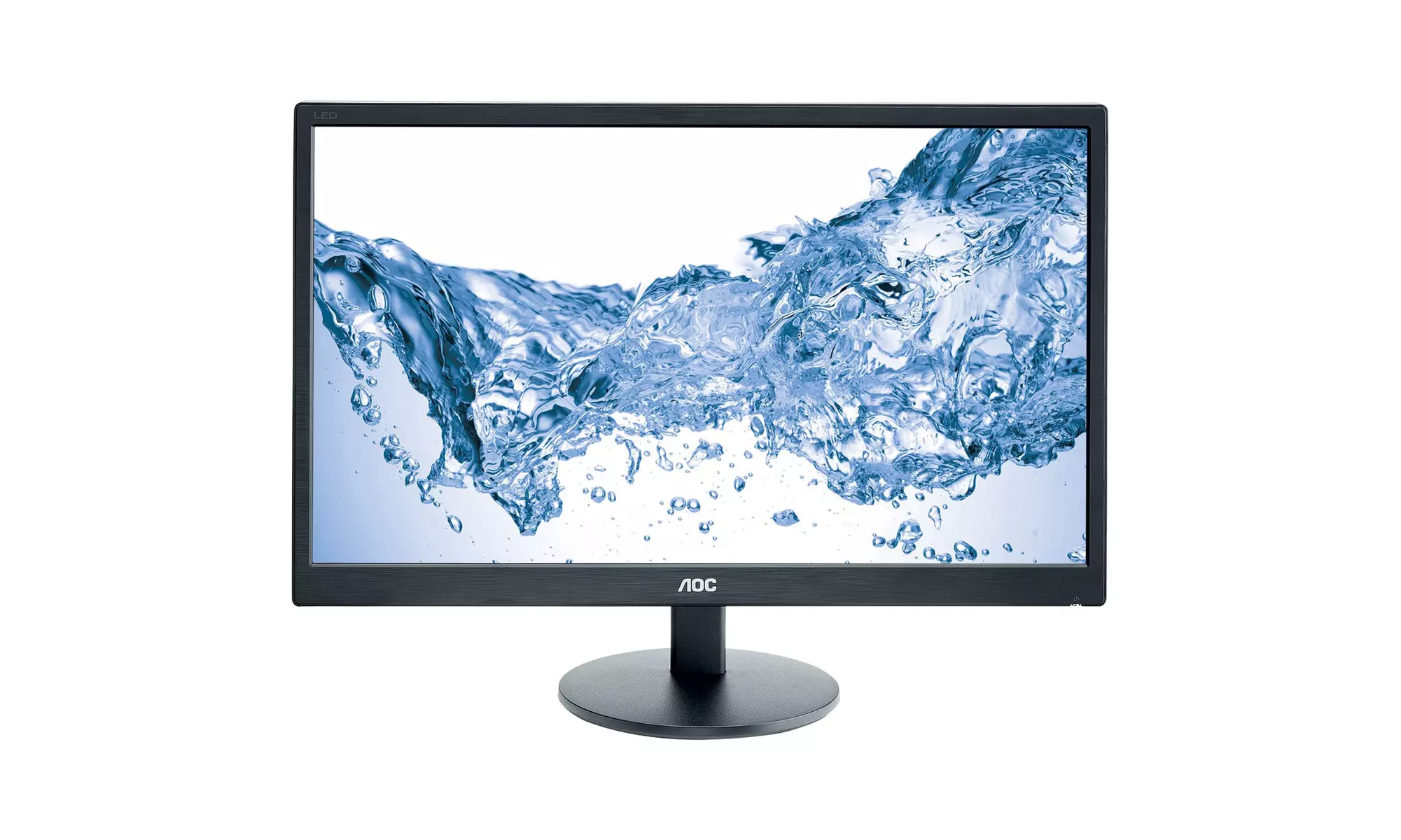 24" AOC DVI VGA Slim LED LCD Monitor 1080p Widescreen - Black - E2470SWD - Primary Image