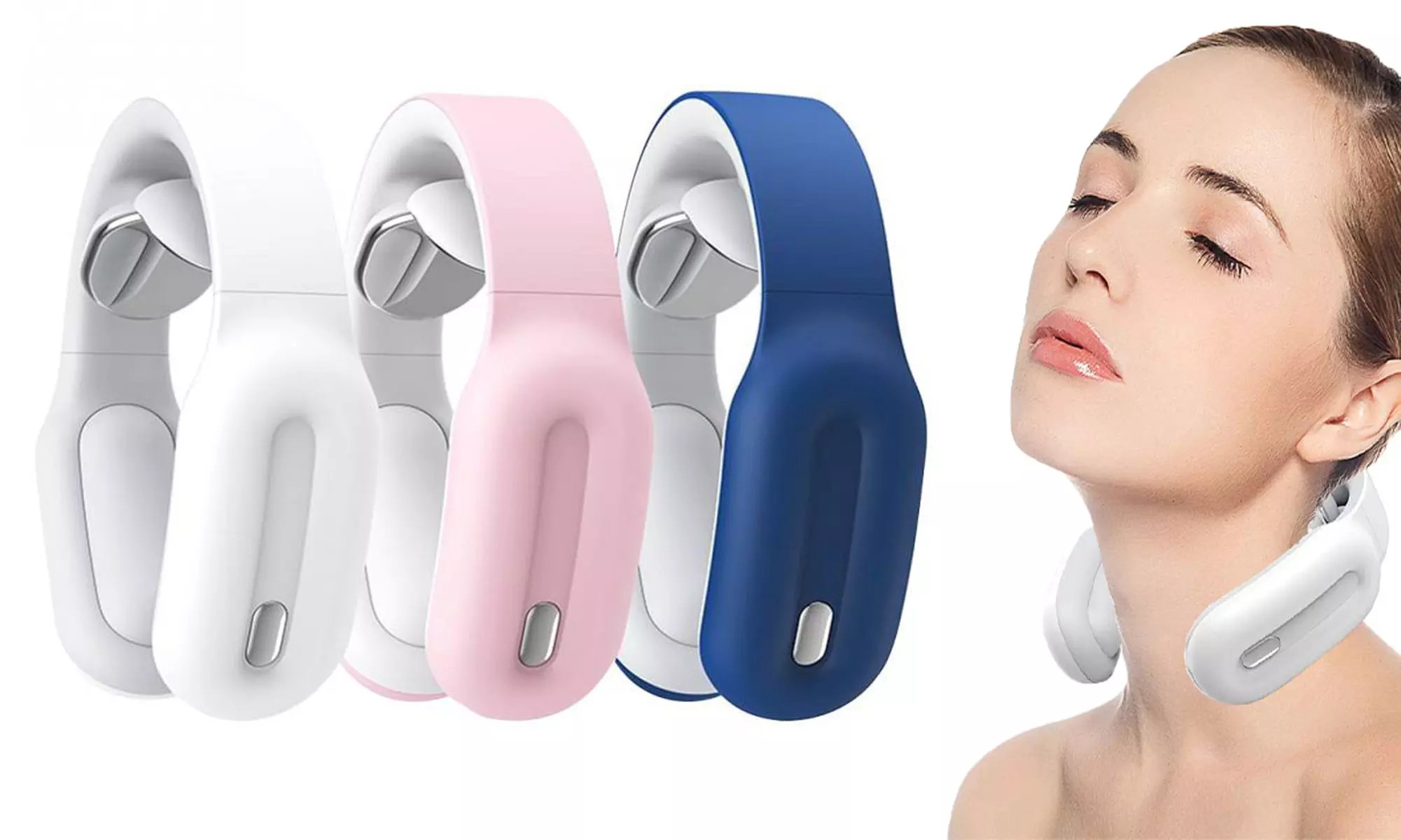 Neck Massager with Heat, Intelligent Wireless Portable 4D Neck Massage Equipment - Primary Image