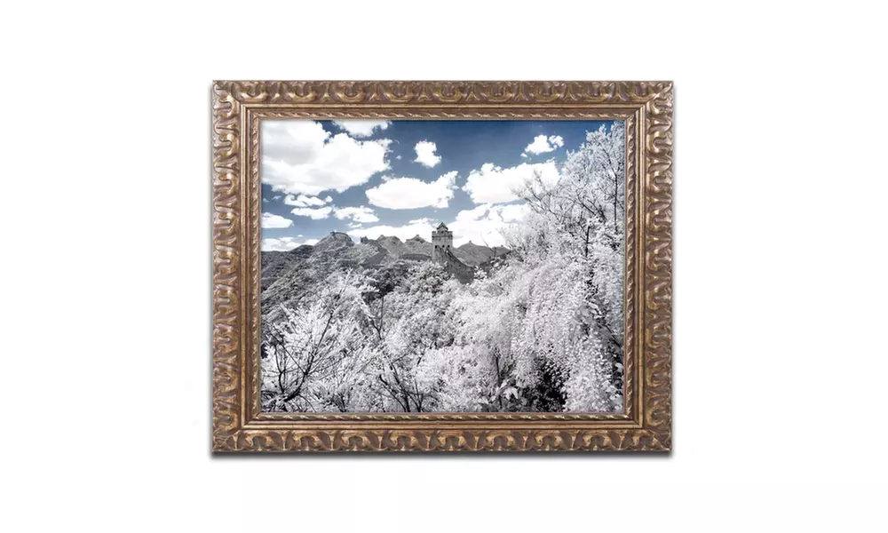 Philippe Hugonnard 'White Wall VI' Ornate Framed Art - Primary Image