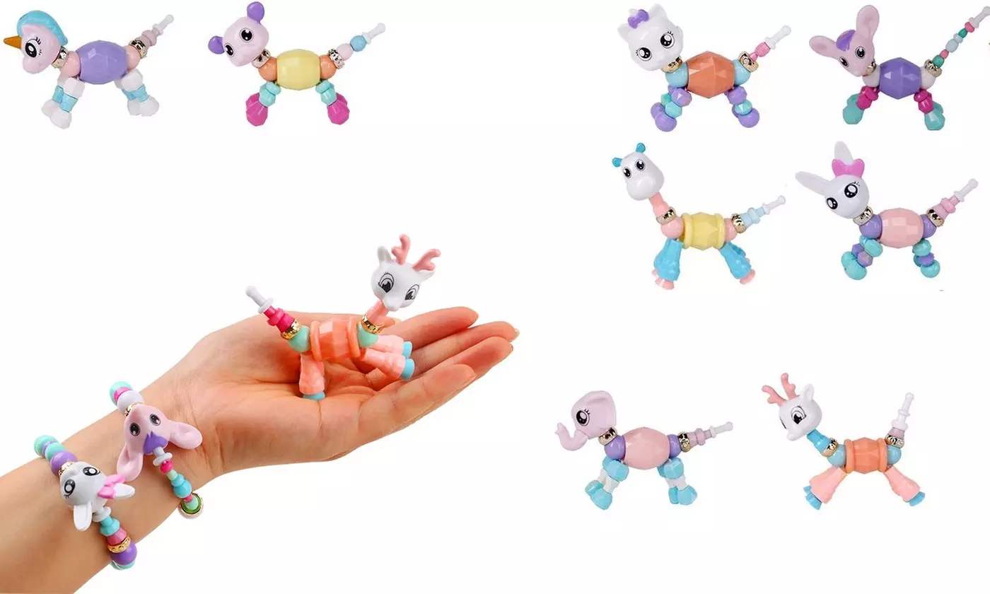 Girls Twisty Petz Magical Tricky Bracelet Jewelry Unicorn DIY Animal Unicorn  - Primary Image