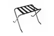  Portable Metal Folding Luggage Rack for Home Bedroom Hotel Black - Second Medium