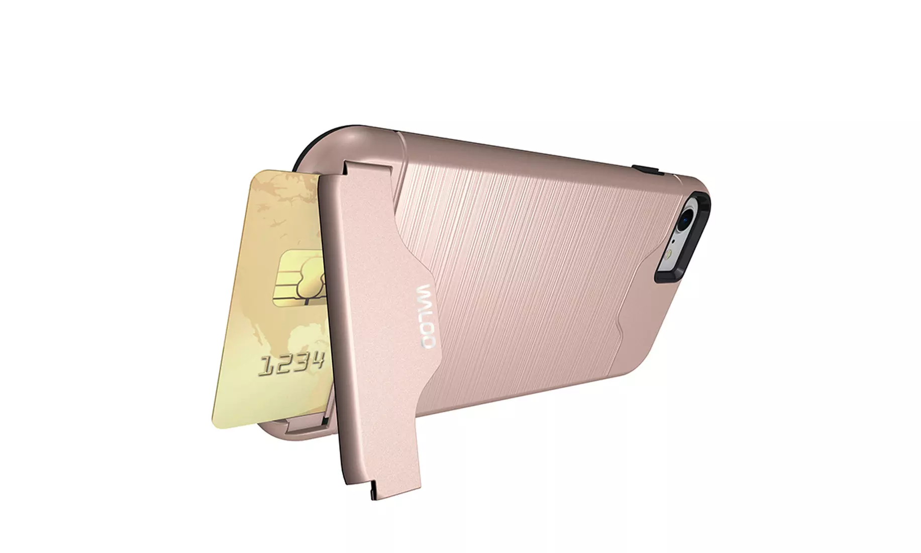 Waloo Brushed Kickstand Case for iPhones 
