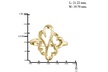 Jewelonfire Open Hearts Ring in SS 16369 - Second Medium