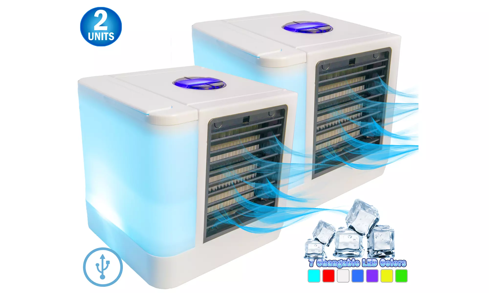 2 Polar Portable Air Conditioner Small Personal Evaporative Space Cooler AC - Primary Image