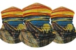 Famous Painting Neck Gaiter Bandana Multifunctional Scarves (3-Pack) - Second Medium