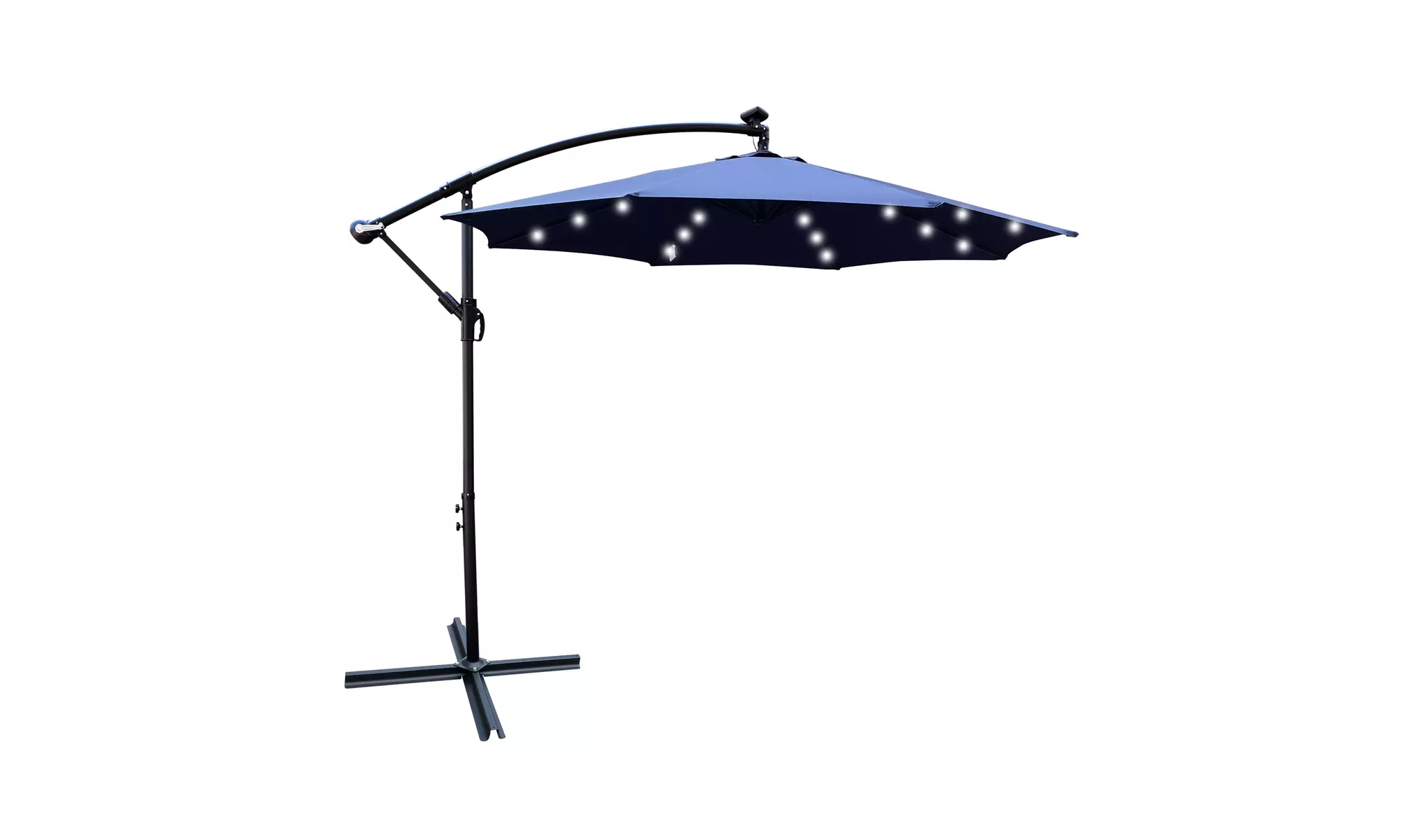 11 foot patio umbrella cover 11ft 8 Ribs Cantilever Supporting Bar Umbrella Replacement Canopy