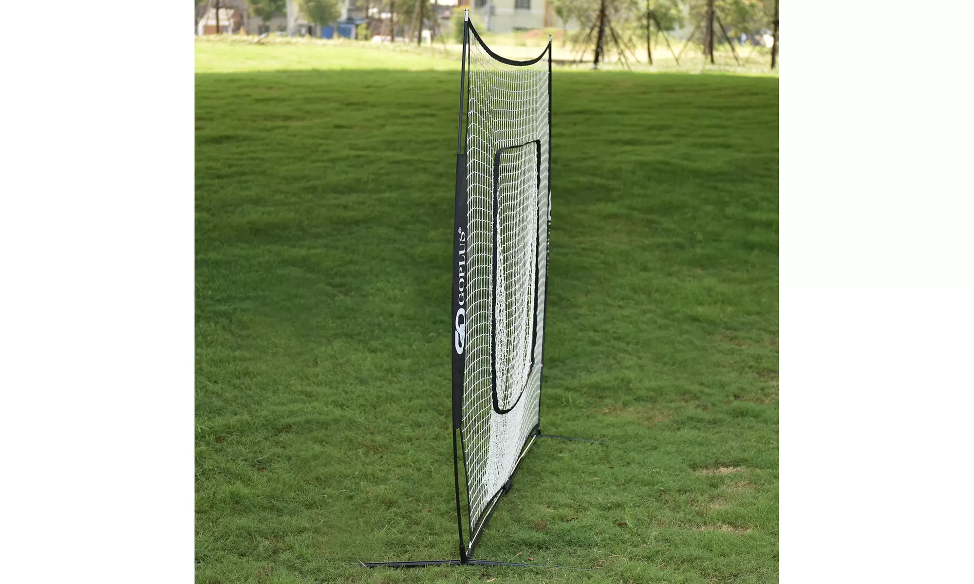  7X7' Baseball Softball Practice Hitting Training Net Bow Frame black - Second Medium