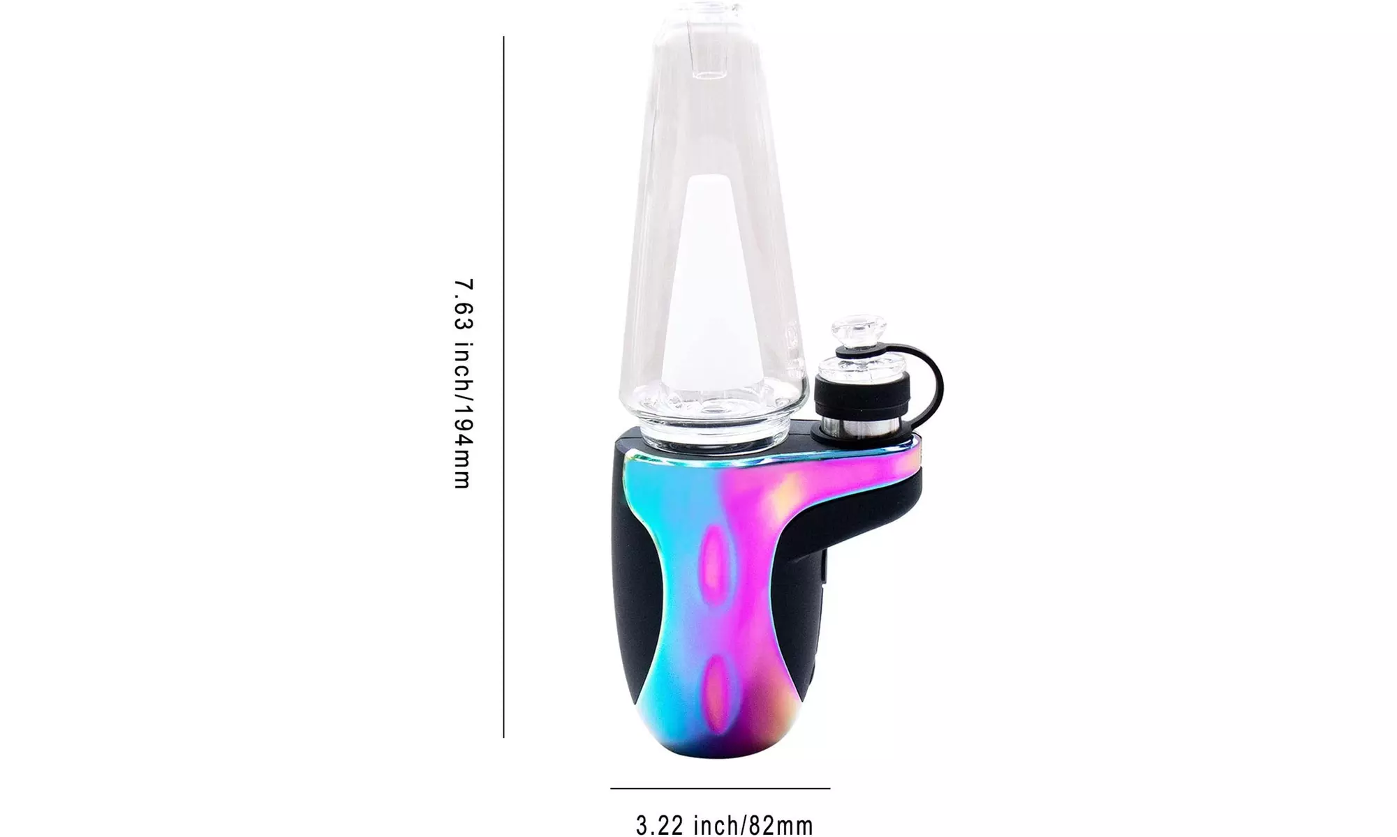 Rainbow Portable Dabcool W2 Electronic Dabbing Mechanism E-Rig Vaporizer Kit  - Second Medium