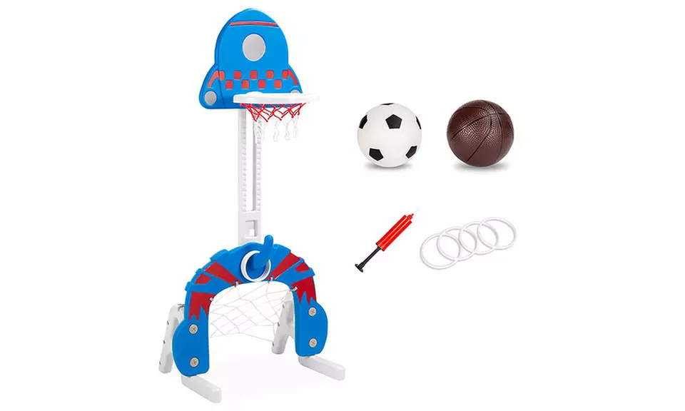 3-in-1 Toddler Basketball Hoop Play Set - Second Medium